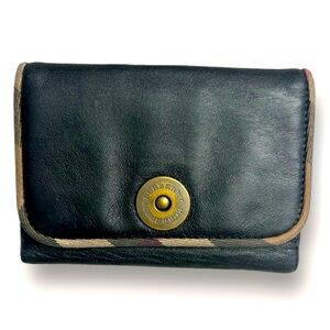Burberry Black and Tan Wallet